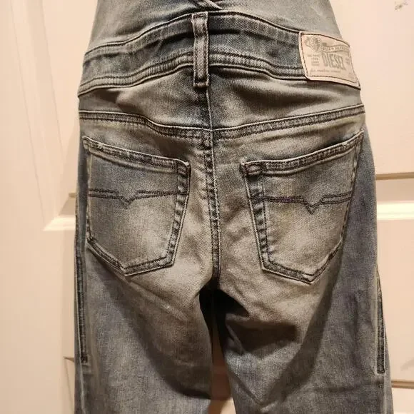 NWT $328 DieselWomen's De-Chatty Denim Jumpsuit Overalls XXS